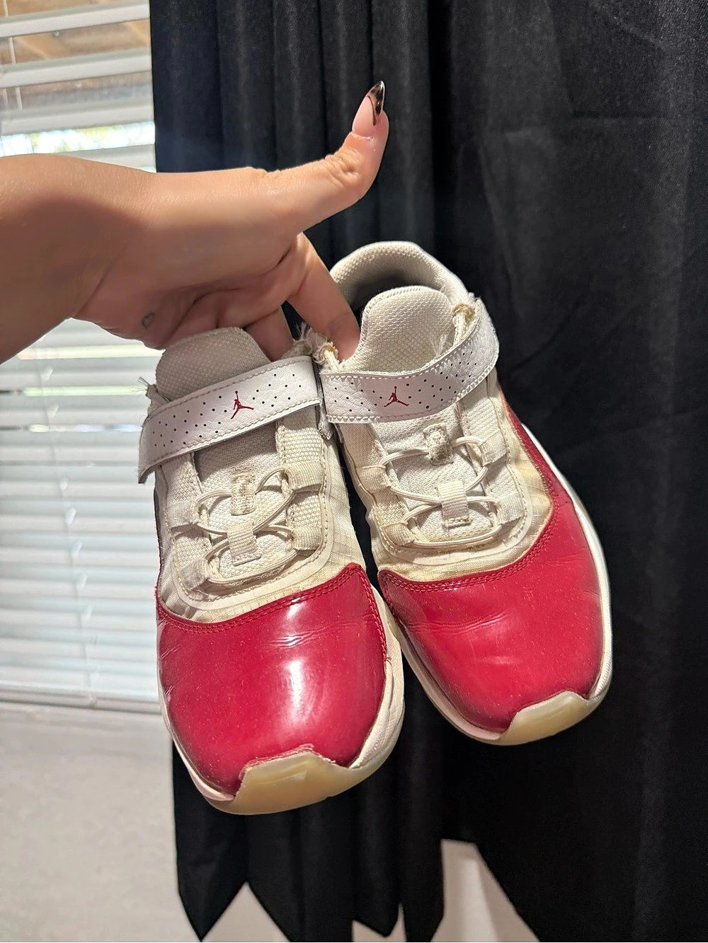 Jordan 6 Rings Red White Sneakers US 3Y